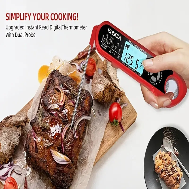 Dual Probe Digital Meat Thermometer with Backlight