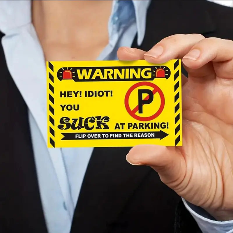 50-Pack No Parking Cards for Unauthorized Parking
