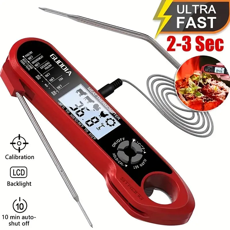 Dual Probe Digital Meat Thermometer with Backlight