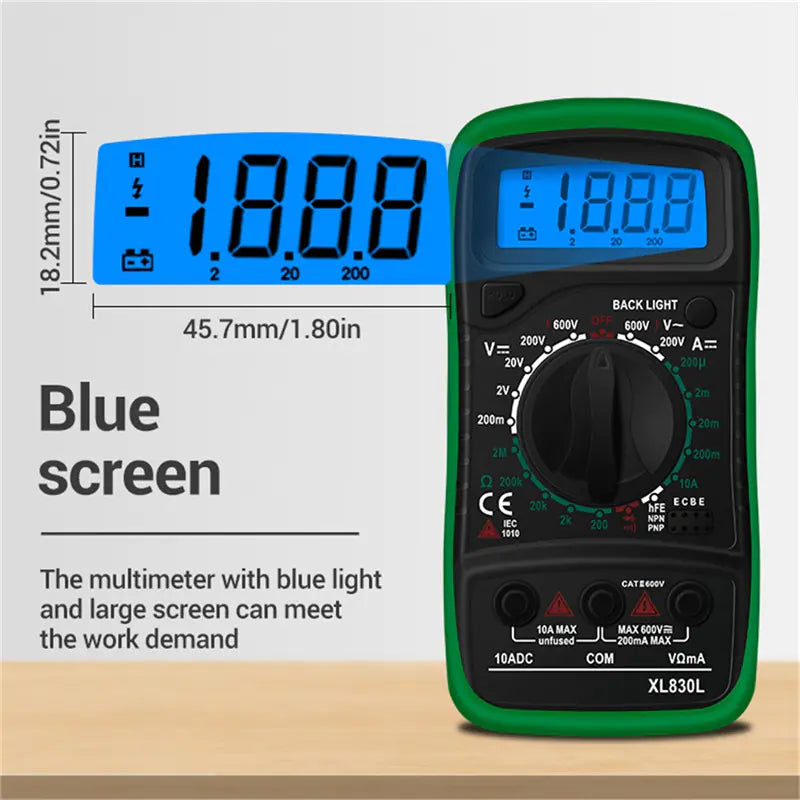 XL830L Green Protective Case for Digital Multimeter