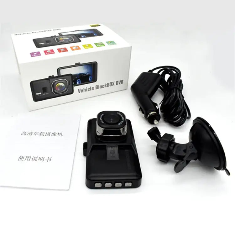 HD 1080P Black Gold Steel Hidden Car Driving Recorder