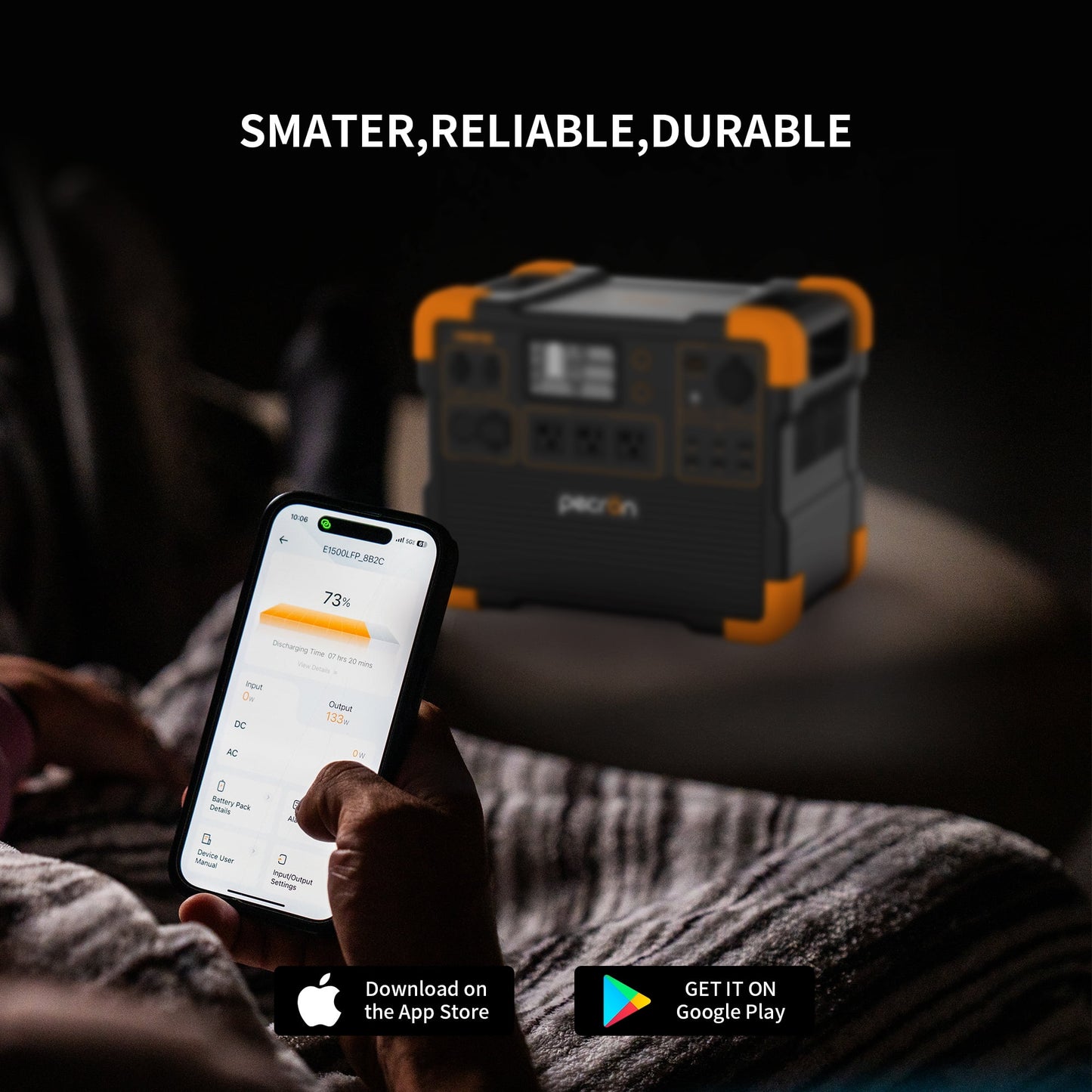 E1500LFP Portable Power Station 1536Wh Capacity 2200W AC Outport Solar Generators Lifepo4 Battery UPS for Indoor Home Backup Emergency Outdoor Camping RV Trip