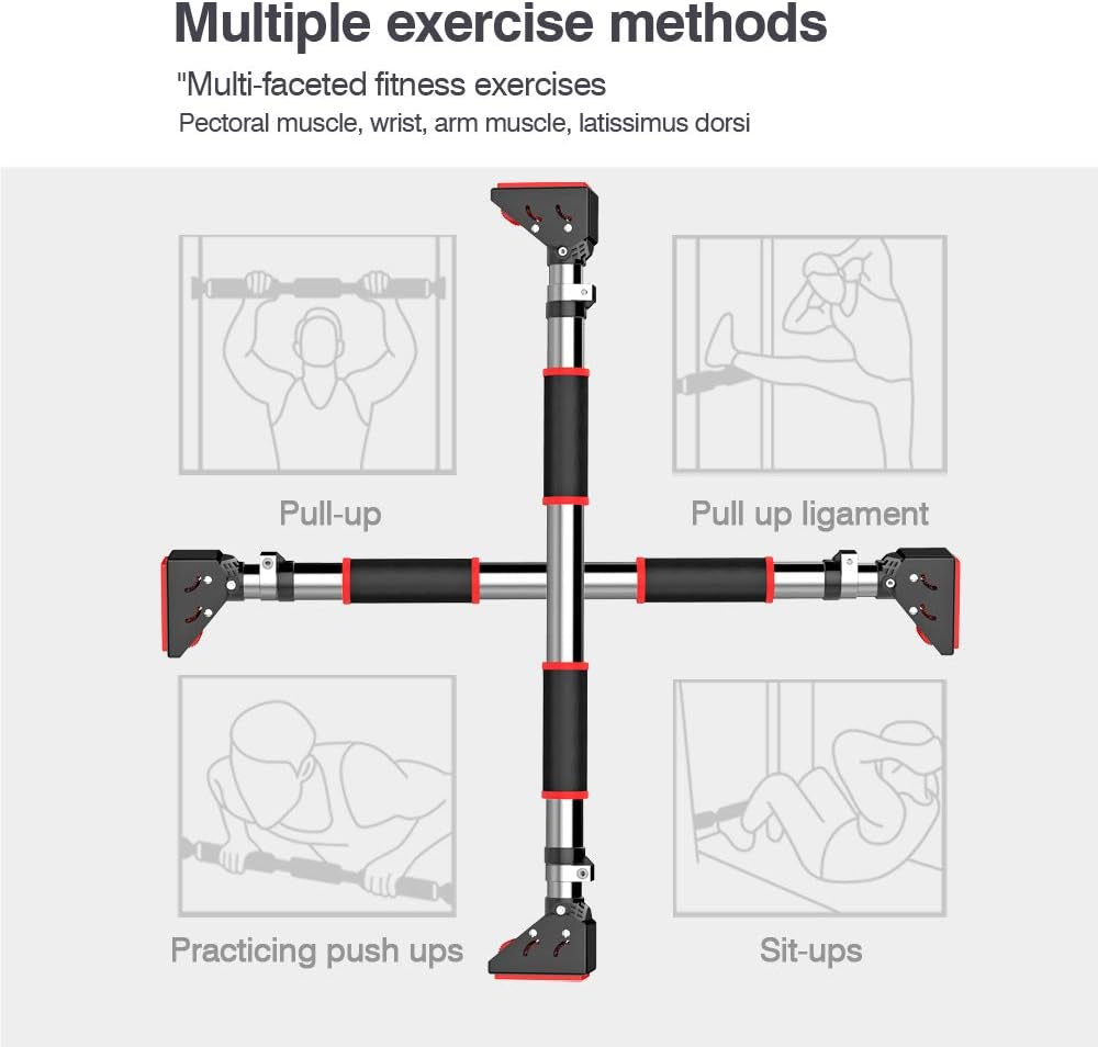 Pull up Bar, Pullup Bar Chin up Bar for Doorway Home Gym Equipment Adjustable Width - 660 LBS