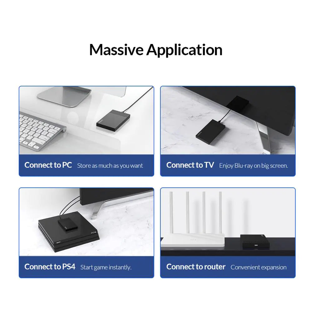ORICO Type-C SATA to USB3.1 HDD Enclosure for 2.5" SSD