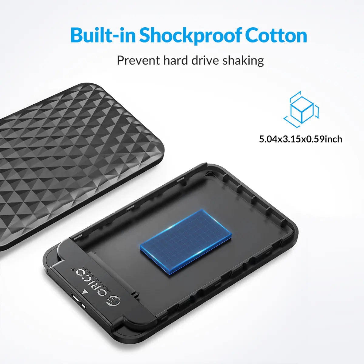 ORICO 2.5" External HDD Case USB 3.0 to SATA 5Gbps